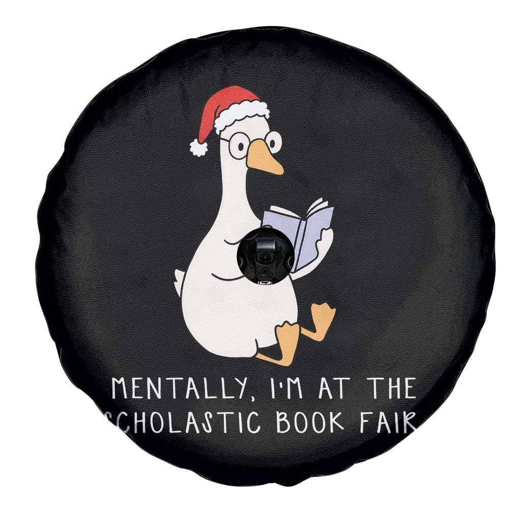 Silly Goose Bookish Christmas Spare Tire Cover Mentally I Am At The Scholastic Book Fair - Wonder Print Shop