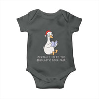 Silly Goose Bookish Christmas Baby Onesie Mentally I Am At The Scholastic Book Fair - Wonder Print Shop
