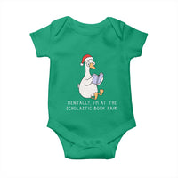 Silly Goose Bookish Christmas Baby Onesie Mentally I Am At The Scholastic Book Fair - Wonder Print Shop