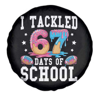 67 Days Of School Spare Tire Cover Six Seven Sports American Football Ice Cream Drip - Wonder Print Shop