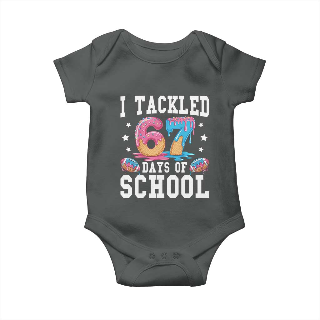 67 Days Of School Baby Onesie Six Seven Sports American Football Ice Cream Drip - Wonder Print Shop