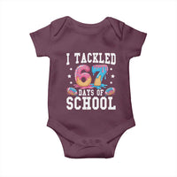 67 Days Of School Baby Onesie Six Seven Sports American Football Ice Cream Drip - Wonder Print Shop