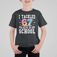 67 Days Of School T Shirt For Kid Six Seven Sports American Football Ice Cream Drip - Wonder Print Shop