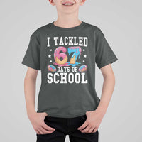 67 Days Of School T Shirt For Kid Six Seven Sports American Football Ice Cream Drip - Wonder Print Shop