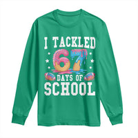 67 Days Of School Long Sleeve Shirt Six Seven Sports American Football Ice Cream Drip - Wonder Print Shop