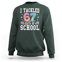 67 Days Of School Sweatshirt Six Seven Sports American Football Ice Cream Drip - Wonder Print Shop