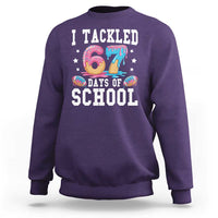67 Days Of School Sweatshirt Six Seven Sports American Football Ice Cream Drip - Wonder Print Shop