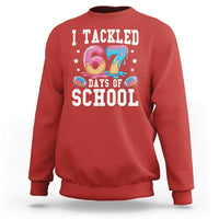 67 Days Of School Sweatshirt Six Seven Sports American Football Ice Cream Drip - Wonder Print Shop