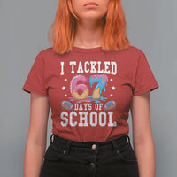 67 Days Of School T Shirt For Women Six Seven Sports American Football Ice Cream Drip - Wonder Print Shop
