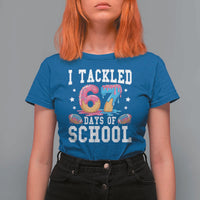 67 Days Of School T Shirt For Women Six Seven Sports American Football Ice Cream Drip - Wonder Print Shop