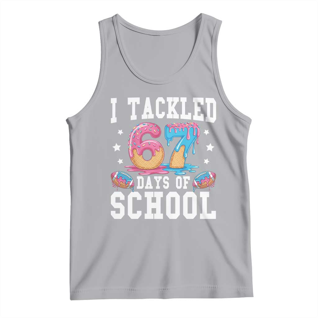 67 Days Of School Tank Top Six Seven Sports American Football Ice Cream Drip - Wonder Print Shop