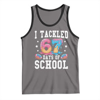 67 Days Of School Tank Top Six Seven Sports American Football Ice Cream Drip - Wonder Print Shop