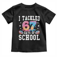 67 Days Of School Toddler T Shirt Six Seven Sports American Football Ice Cream Drip - Wonder Print Shop