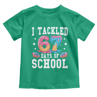 67 Days Of School Toddler T Shirt Six Seven Sports American Football Ice Cream Drip - Wonder Print Shop