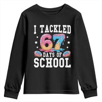 67 Days Of School Youth Sweatshirt Six Seven Sports American Football Ice Cream Drip - Wonder Print Shop