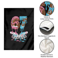 67 Football Meme Garden Flag Six Seven Sports American Football Ice Cream Drip - Wonder Print Shop