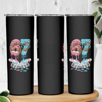 67 Football Meme Skinny Tumbler Six Seven Sports American Football Ice Cream Drip - Wonder Print Shop
