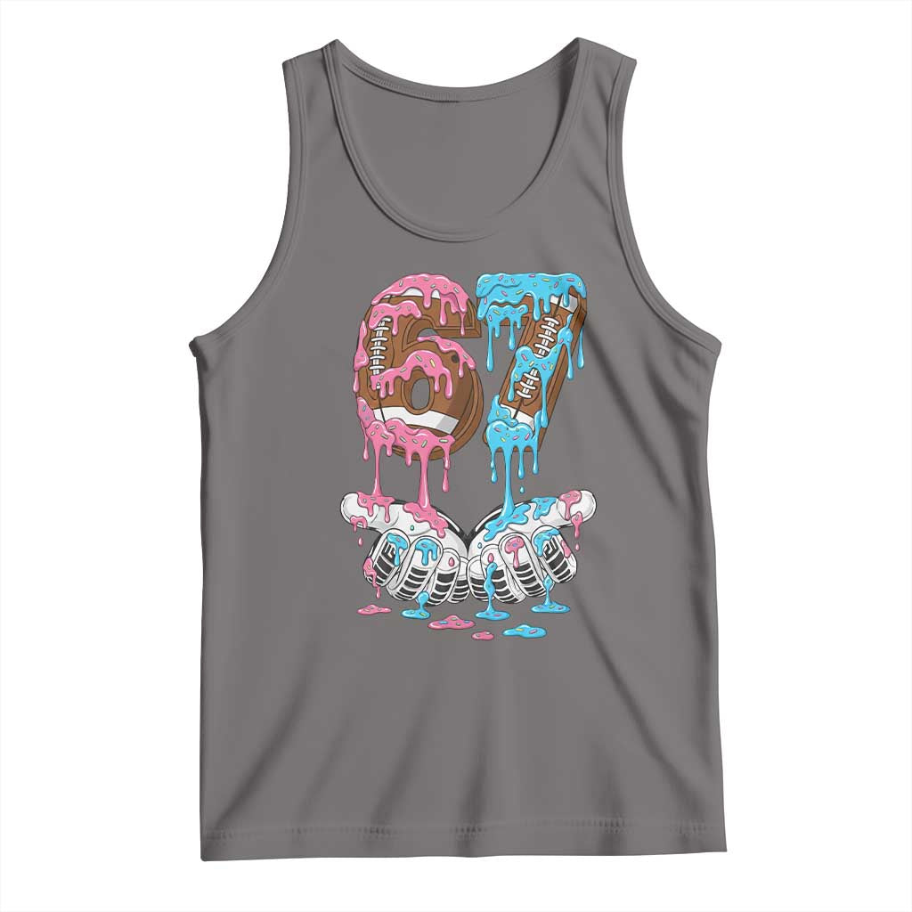 67 Football Meme Tank Top Six Seven Sports American Football Ice Cream Drip - Wonder Print Shop