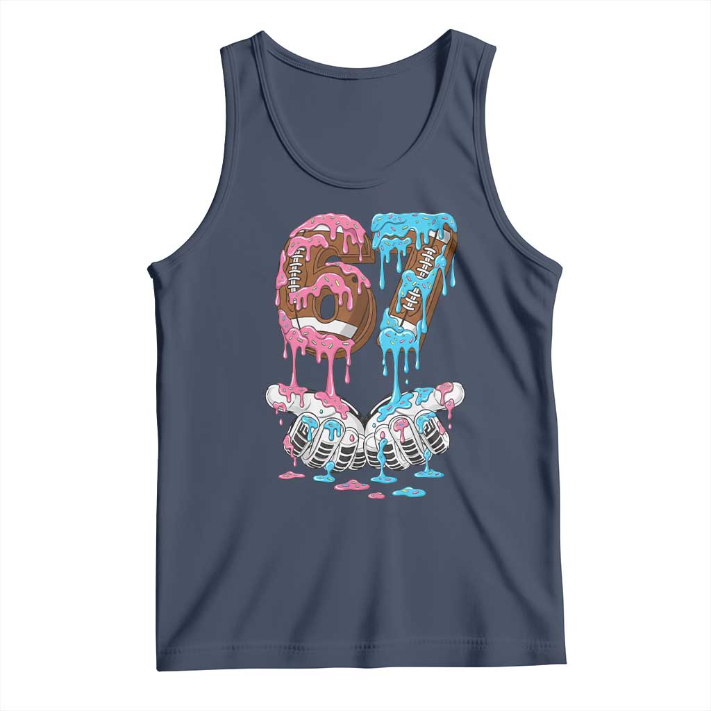 67 Football Meme Tank Top Six Seven Sports American Football Ice Cream Drip - Wonder Print Shop