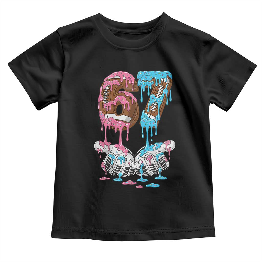 67 Football Meme Toddler T Shirt Six Seven Sports American Football Ice Cream Drip - Wonder Print Shop