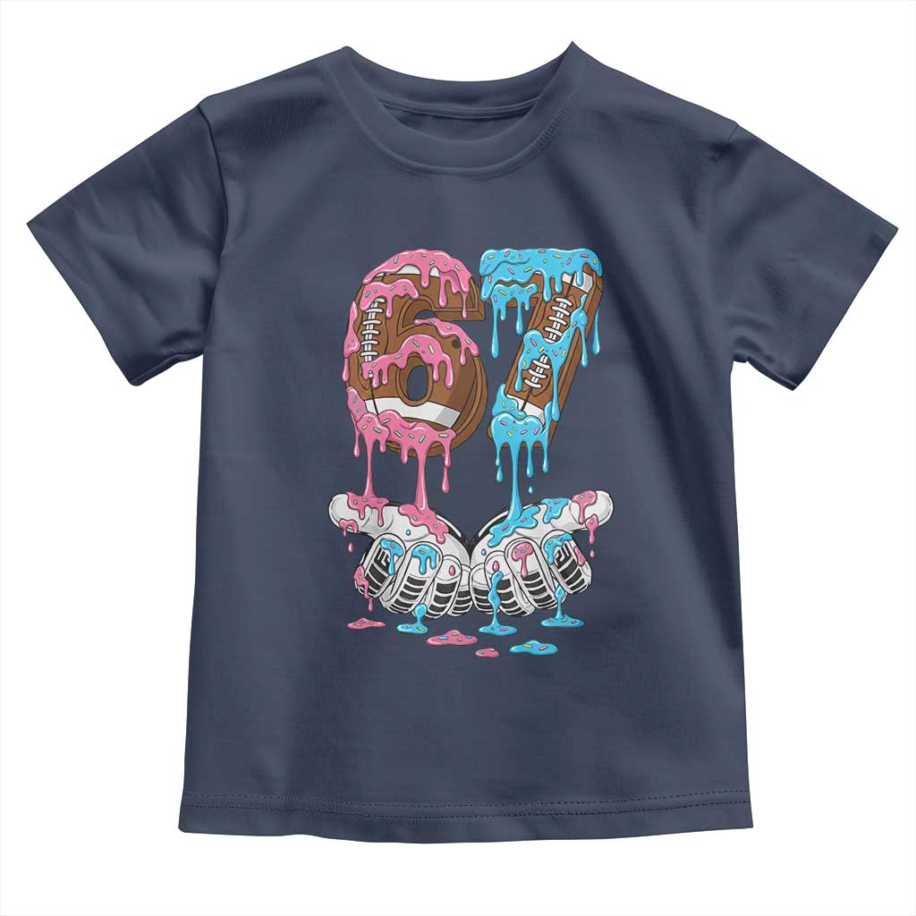 67 Football Meme Toddler T Shirt Six Seven Sports American Football Ice Cream Drip - Wonder Print Shop