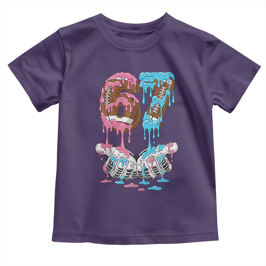 67 Football Meme Toddler T Shirt Six Seven Sports American Football Ice Cream Drip - Wonder Print Shop