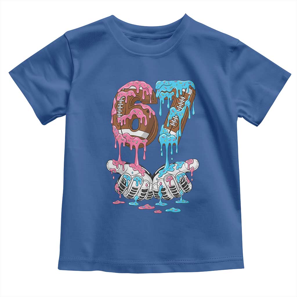 67 Football Meme Toddler T Shirt Six Seven Sports American Football Ice Cream Drip - Wonder Print Shop
