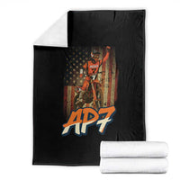 Dirt Bike American Flag Throw Blanket - Wonder Print Shop
