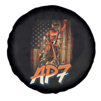 Dirt Bike American Flag Spare Tire Cover - Wonder Print Shop