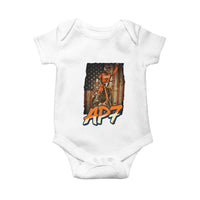Dirt Bike American Flag Baby Onesie - Wonder Print Shop