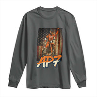Dirt Bike American Flag Long Sleeve Shirt - Wonder Print Shop