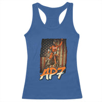 Dirt Bike American Flag Racerback Tank Top - Wonder Print Shop