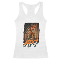 Dirt Bike American Flag Racerback Tank Top - Wonder Print Shop