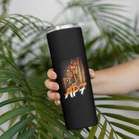 Dirt Bike American Flag Skinny Tumbler - Wonder Print Shop