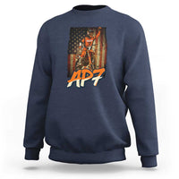 Dirt Bike American Flag Sweatshirt - Wonder Print Shop