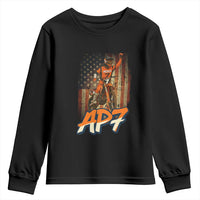 Dirt Bike American Flag Youth Sweatshirt - Wonder Print Shop