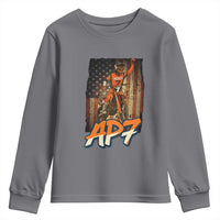 Dirt Bike American Flag Youth Sweatshirt - Wonder Print Shop