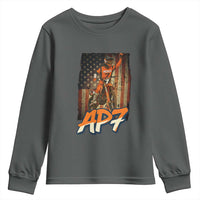 Dirt Bike American Flag Youth Sweatshirt - Wonder Print Shop