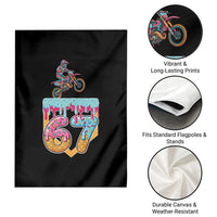 67 Six Seven Meme Garden Flag Funny Dirt Bike Motocross Ice Cream Drip - Wonder Print Shop