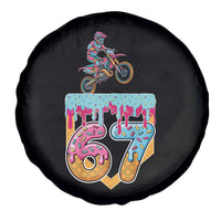 67 Six Seven Meme Spare Tire Cover Funny Dirt Bike Motocross Ice Cream Drip - Wonder Print Shop