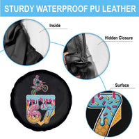 67 Six Seven Meme Spare Tire Cover Funny Dirt Bike Motocross Ice Cream Drip - Wonder Print Shop