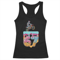 67 Six Seven Meme Racerback Tank Top Funny Dirt Bike Motocross Ice Cream Drip - Wonder Print Shop