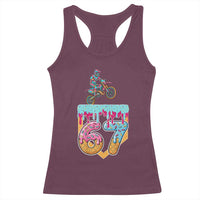 67 Six Seven Meme Racerback Tank Top Funny Dirt Bike Motocross Ice Cream Drip - Wonder Print Shop