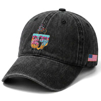 67 Six Seven Meme Washed Cotton Baseball Cap Funny Dirt Bike Motocross Ice Cream Drip