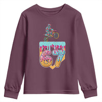 67 Six Seven Meme Youth Sweatshirt Funny Dirt Bike Motocross Ice Cream Drip - Wonder Print Shop