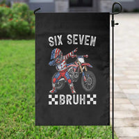 67 Bruh Meme Garden Flag Funny Six Seven Dirt Bike Patriotic American Flag - Wonder Print Shop