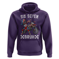 67 Bruh Meme Hoodie Funny Six Seven Dirt Bike Patriotic American Flag - Wonder Print Shop