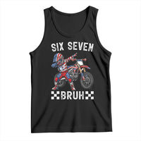 67 Bruh Meme Tank Top Funny Six Seven Dirt Bike Patriotic American Flag - Wonder Print Shop