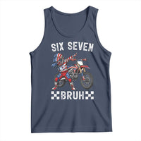 67 Bruh Meme Tank Top Funny Six Seven Dirt Bike Patriotic American Flag - Wonder Print Shop