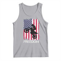 Freedom Motocross Dirt Bike Tank Top Patriotic American Flag - Wonder Print Shop